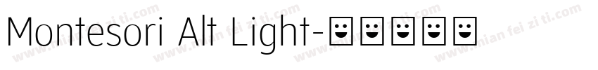 Montesori Alt Light字体转换